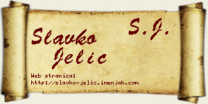 Slavko Jelić vizit kartica